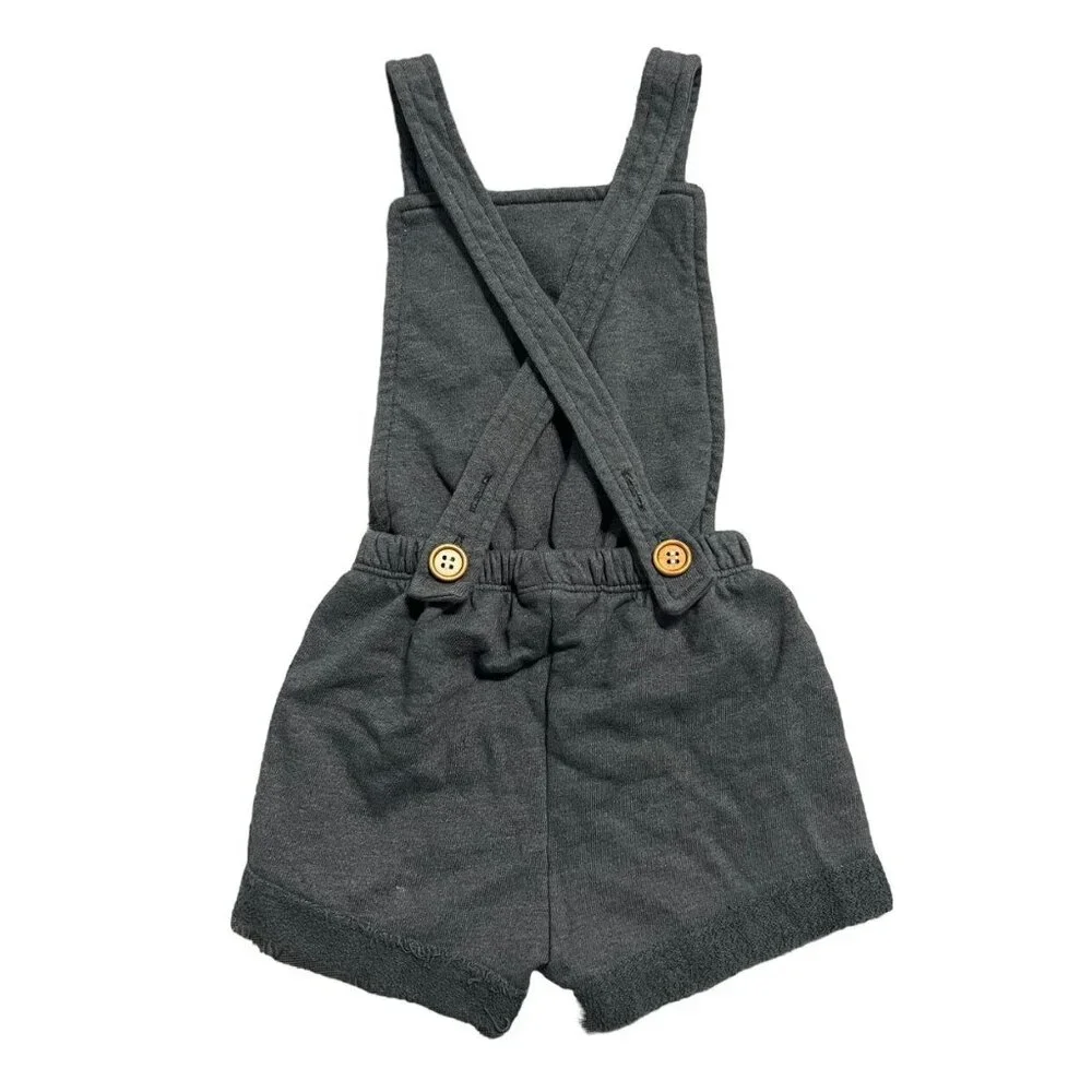 Lulu + Roo 4/5Y **Runs Small** Grey Short Romper